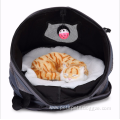 pet owner outside cat foldable Oxford cloth